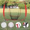 Hikeen Baseball Softball Net,7'7'Baseball Practice Net with Tee for Hitting and Pitching Portable Backstop with Carrying Bag for Kids, Children & Teens, Red view 2