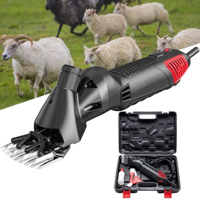 DYK&NX Electric Sheep Clipper, 1450W Shears Animal Wool, Sheep Shearing Machine 2400rpm with 6 Speed& Blade Tightness Adjustment Anti Dust System, for Goats Animal Husbandry