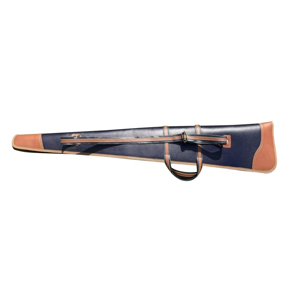 GENUINE QUALITY LEATHER HUNTING SHOT GUN CASE AND BAG