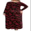BISHUIGE 2026 Women's Plus Size Maxi Dresses Long Sleeve Casual Long Dress for Curvy Women Fall with Pockets XL-6XL 2XL, Red Flowers view 3