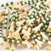 MAZEL Professional Natural Wood/Bamboo Golf Tees 2 3/4 Inch & 3 1/4 Inch,Pack 50,Reduce Friction & Side Spin, More Durable and Stable Golf Tees,Beige view 1