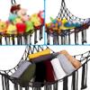 Exercise Ball Holder,Corner Hanging Storage Net or Hammock for Fitness Ball,Balance Ball Organizer, Yoga Ball Rack,Pregnancy Stability Ball Swiss Balance Ball for Yoga Studio and Gym Black, 150x100cm view 4