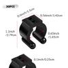 30 Black Billiards Cue Clips - Regular Fishing Rod Storage Holders for Pool Cue & Fishing Pole view 2