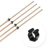 30 Black Billiards Cue Clips - Regular Fishing Rod Storage Holders for Pool Cue & Fishing Pole view 3