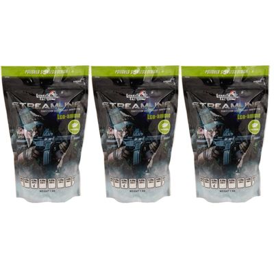 Lancer Tactical Outdoor Field BBS Bulk White High FPS Performance -0.20g-0.28g - 3 Pack