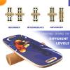 Surf Balance Board Trainer, Wobble Board with Adjustable Stoppers -4 Different Distance Options-Balancing Board for Surf Skateboard, Hockey,Snowboard view 2