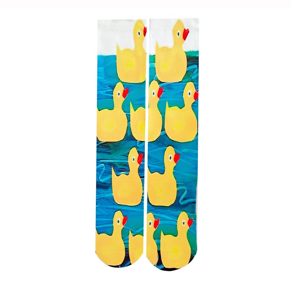 Crazy Socks Funny Socks,3D Pattern Cool Socks,Personalized With Yellow Duck graphic design Socks Gift for Men Women