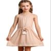 Bonny Billy Big Girls Spaghetti Straps Solid Cotton Kid Beach Dress 4-5 Years Apricot-1 view 1