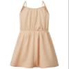 Bonny Billy Big Girls Spaghetti Straps Solid Cotton Kid Beach Dress 4-5 Years Apricot-1 view 4