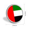 UAE FlagRound Brooch Lapel Pin Decoration Pins Badge for Men Women view 2