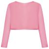 Bonny Billy Girls' Long Sleeve Knit Bolero Cardigans Jacket Cover Up Sweater 7-8 Years Pink view 3