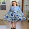Bonny Billy Girls' Long Sleeve Knit Bolero Cardigans Jacket Cover Up Sweater 4-5 Years Light Blue view 2