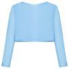Bonny Billy Girls' Long Sleeve Knit Bolero Cardigans Jacket Cover Up Sweater 4-5 Years Light Blue view 3