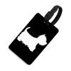 Westie Dogs Printed Luggage Tag Name ID Card Holder Identify Labels for Suitcase Travel Baggage view 1