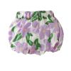 Toddler Kids Baby Girls Jogger Shorts Summer Cotton Casual Floral Flower Shorts Active Harem Pants (Purple, 4-5 Years) view 1