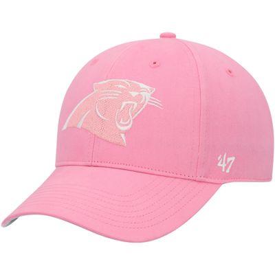 47 Girls Youth Pink Carolina Panthers Rose MVP Adjustable Hat