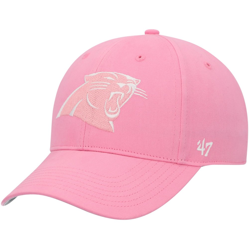 47 Girls Youth Pink Carolina Panthers Rose MVP Adjustable Hat