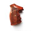 BMPL Hardwood Luxury Laser Grips Compatible with Taurus Medium/Large Frame.357 M44, 65, 66, 80, 82, 83, 96, 431, 441, 607, 608, 669 Revolver Handmade, Brown,Red view 3