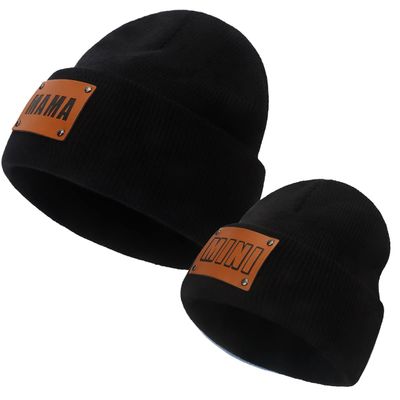 Parent-Child Beanie Hat,Mother & Baby Daughter/Son Winter Warm Knit Hat,Kids Soft Beanie Cap