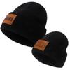 Parent-Child Beanie Hat,Mother & Baby Daughter/Son Winter Warm Knit Hat,Kids Soft Beanie Cap view 1