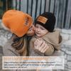 Parent-Child Beanie Hat,Mother & Baby Daughter/Son Winter Warm Knit Hat,Kids Soft Beanie Cap view 2
