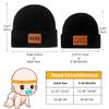 Parent-Child Beanie Hat,Mother & Baby Daughter/Son Winter Warm Knit Hat,Kids Soft Beanie Cap view 3