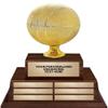 Crown Awards Basketball Sculpture Award, 18" Basketball Walnut Tiered Base Trophy - Custom Engraving Included view 1