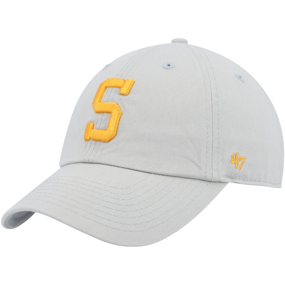47 Men's Gray Pittsburgh Steelers Clean Up Legacy Adjustable Hat