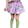 Toddler Kids Baby Girls Jogger Shorts Summer Cotton Casual Floral Flower Shorts Active Harem Pants (Purple, 5-6 Years) view 3