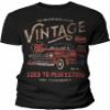 40th Birthday Gift Shirt for Men - Vintage 1986 Aged to Perfection - Vintage Truck - F/Black-4X view 1