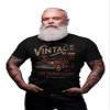 50th Birthday Gift Shirt for Men - Vintage 1976 Aged to Perfection - Vintage Truck - F/Navy-4X view 2