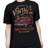 50th Birthday Gift Shirt for Men - Vintage 1976 Aged to Perfection - Vintage Truck - F/Navy-4X view 3