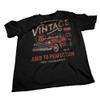 50th Birthday Gift Shirt for Men - Vintage 1976 Aged to Perfection - Vintage Truck - F/Navy-4X view 4