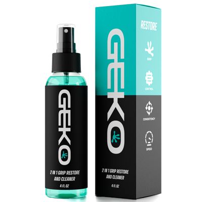 Geko 2-in-1 Grip Restore & Cleaner  #1 Basketball, Golf, Football, Volleyball, and Baseball Grip Spray  Restores Shoe, Grip & Glove Traction, Removes Dirt & Oil, Restores Control & Consistency