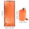 SWOQ Sleeping Bag, Orange MultiPurpose Insulated Outdoor Sleeping Bag, Waterproof for Hiking Camping view 3