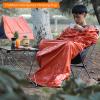 SWOQ Sleeping Bag, Orange MultiPurpose Insulated Outdoor Sleeping Bag, Waterproof for Hiking Camping view 4
