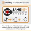 Via Velo 2 Electric Bike Bike Lock Set | Same Key System 4 Keyed Alike keys, Heavy-Duty Hard Steel | 33.5" Folding Lock | 11" Bicycle ULock | 6' Cable | for Electric Bike Fat Tire Scooter Folding Bike view 2