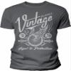 1976 Birthday Shirt for Men - Classic Vintage 1976 Aged to Perfection - Wheel - 50th Birthday Gift - F/Charcoal-4X view 1