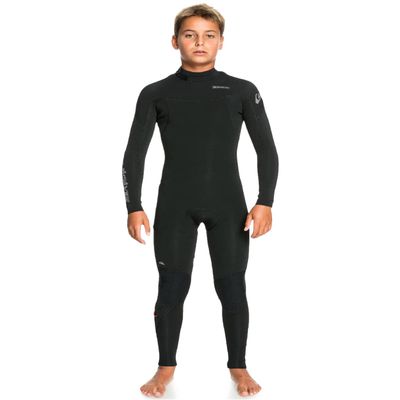 Quiksilver Boys Everyday Sessions 4/3 Back Zip Wetsuit - Black | 8