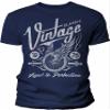 1976 Birthday Shirt for Men - Classic Vintage 1976 Aged to Perfection - Wheel - 50th Birthday Gift - F/Navy-4X view 1