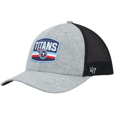 47 Men's Heathered Gray/Navy Tennessee Titans Motivator Flex Hat