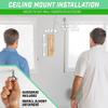 GoSports Hook 21 Ceiling Mount Ring Swing Game - Play Indoors or Outdoors - Blue, Gray, Natural or Red view 3