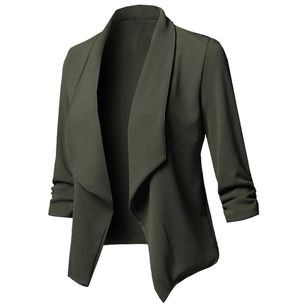 Casual Open Solid Womens Long Front Sleeve Coat Cardigan Jacket Women's Coat Full Length down Coats for Women