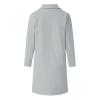 Womens Faux Wool Thin Coat Trench Jacket Ladies Slim Long Overcoat Outwear down Vests Women view 4