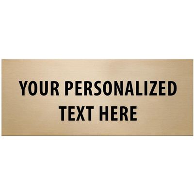 Crown Awards 3.6875" x 1" Personalized Small Engraving Plate for 10.5" Rustic Football Perpetual Trophy, Rustic Football Sculpture Award Prime