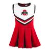 Little King NCAA Infant/Toddler Girls One Piece Team Cheer Jumper Dress-Ohio State Buckeyes-18 Months view 3