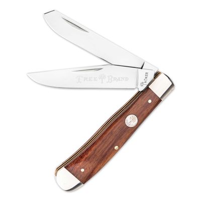 BOKER MANUFAKTUR Traditional Series TRAPPER 2.0 Updated 2-Blade Trapper Pocket Knife, EDC Folder with D2 Blade, Multiple Handle Options, 2023 (Rosewood)