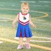 Little King NCAA Infant/Toddler Girls One Piece Team Cheer Jumper Dress-Kansas-6 Months view 2
