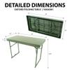 Creative Outdoor Heavy Duty Camping Table, Lightweight Outdoor Camping Table, Portable, Perfect for Camping, Lawn, Picnic and Fishing (Table, Green) view 2