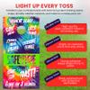 Cornhole Board Wraps | Tie Dye Neon Drinking Game Wraps | Cornhole Decal 48.5x24.5in | Waterproof 3M Vinyl with Air Release | Laminated & Easy-to-Apply Wraps | Ideal for Cornhole Enthusiasts view 3